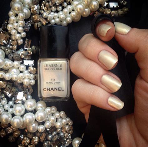 Chanel pearl drop nail polish